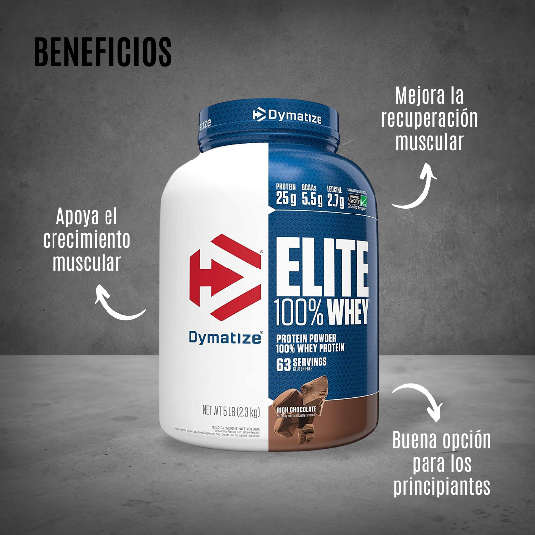 ELITE WHEY 5LBS 63 SERV DYMATIZE