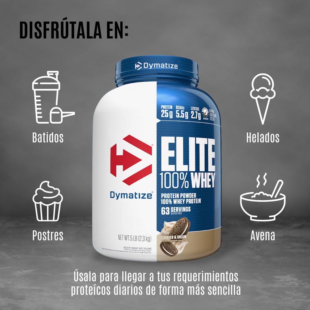 ELITE WHEY 5LBS 63 SERV DYMATIZE