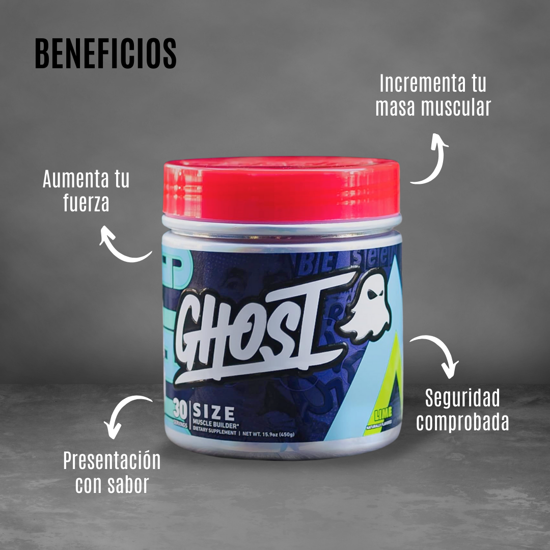 CREATINA GHOST SIZE MUSCLE BUILDER 30 SERV