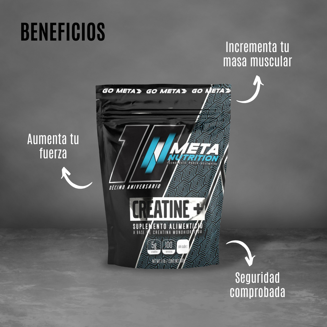 META CREATINA MONOHIDRATADA 500 GR 100 SERVICIOS