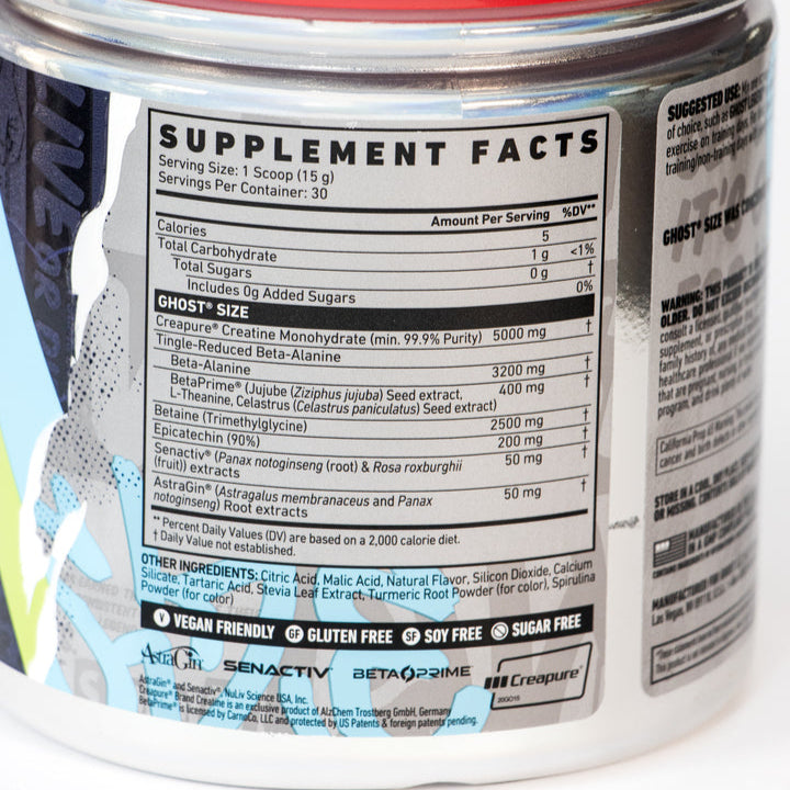 CREATINA GHOST SIZE MUSCLE BUILDER 30 SERV