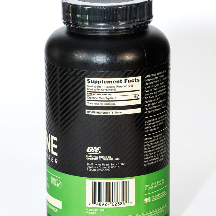 CREATINE POWDER MICRONIZADA 300 GRS 60 SERV ON