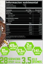 Massiv 3.5 kg - Sabor CHOCOBANANA: proteina + Carbohidratos