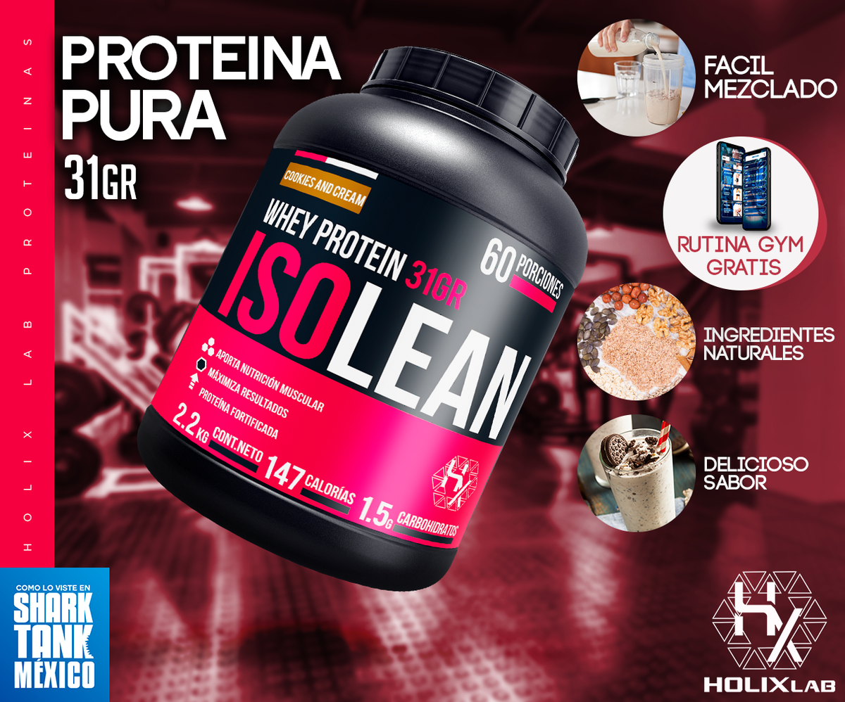 Isolean 1.1 kg - Whey Protein / Proteina hidrolizada 31gr