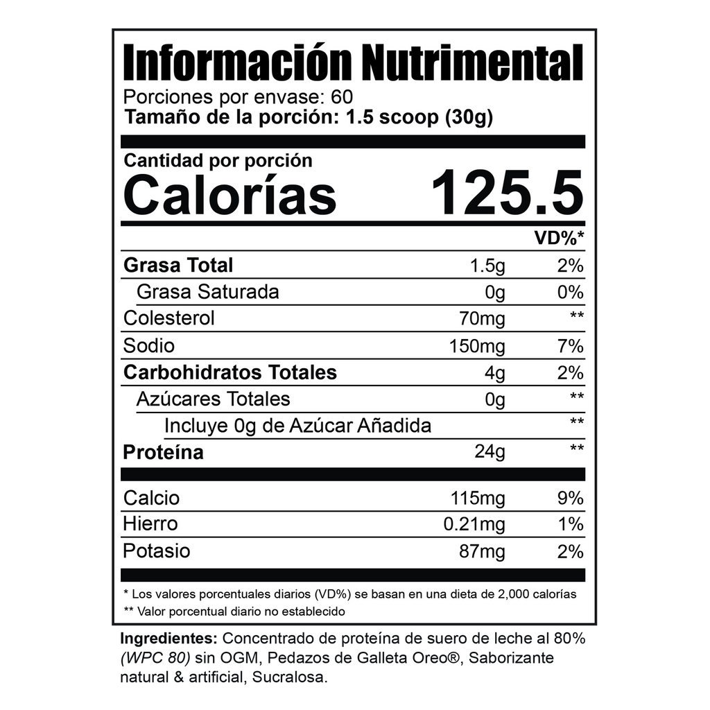 PURE WHEY 4lbs / Galletas con Crema