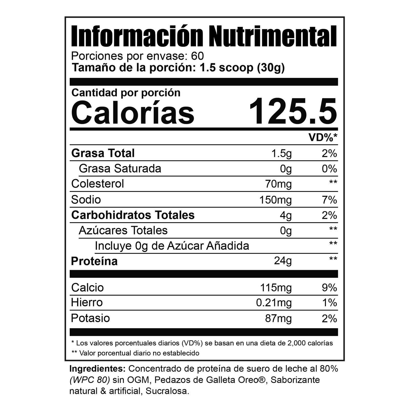 PURE WHEY 4lbs / Galletas con Crema