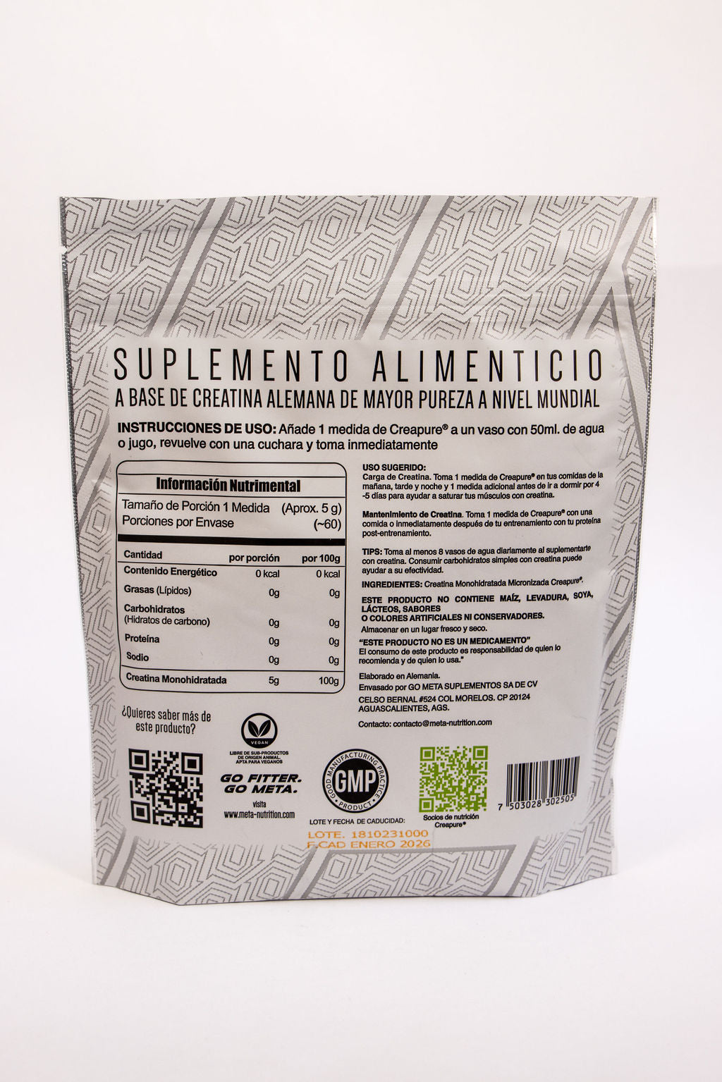META CREAPURE MONOHIDRATADA 60 SERV 300 GR