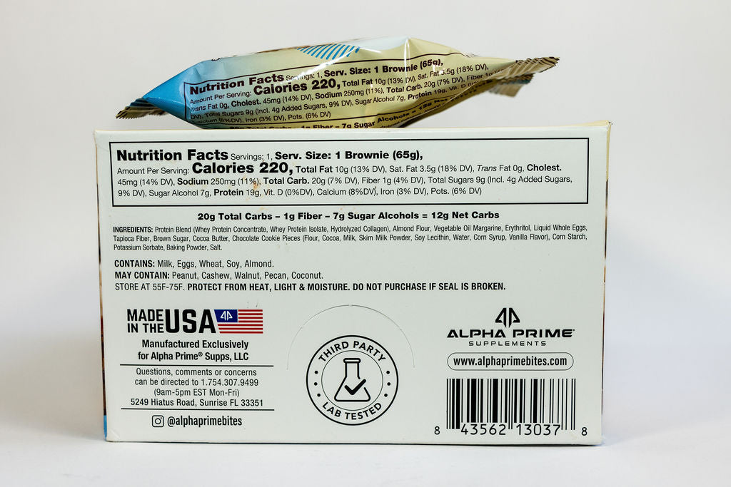 PROTEIN BROWNIES 12 PACK PRIME BITES