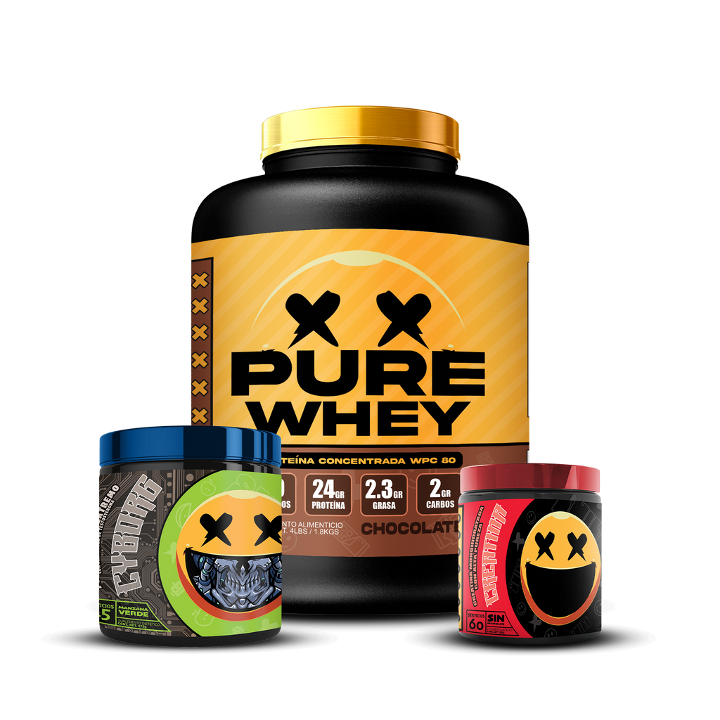 PURE WHEY 4lbs / CREATINA 60s / CYBORG 25s