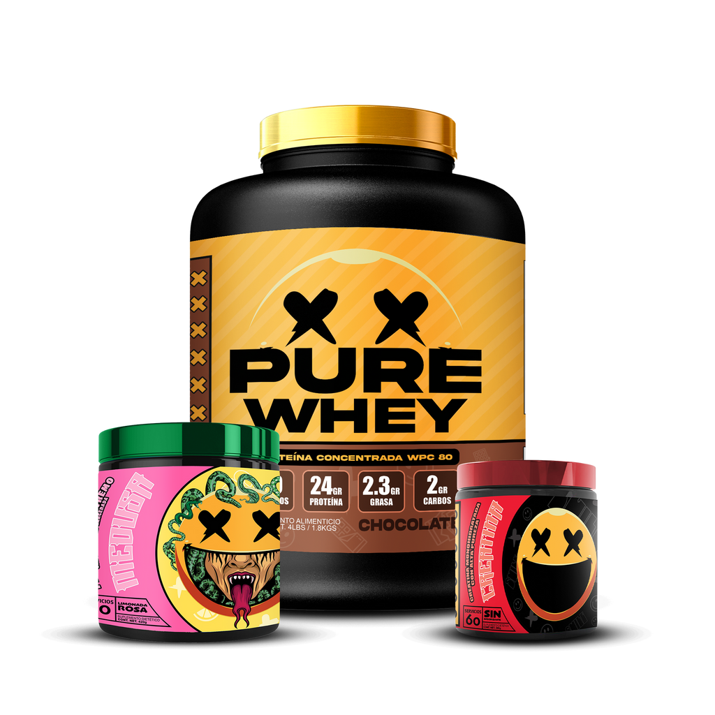 PURE WHEY 4lbs / CREATINA 60s / MEDUSA