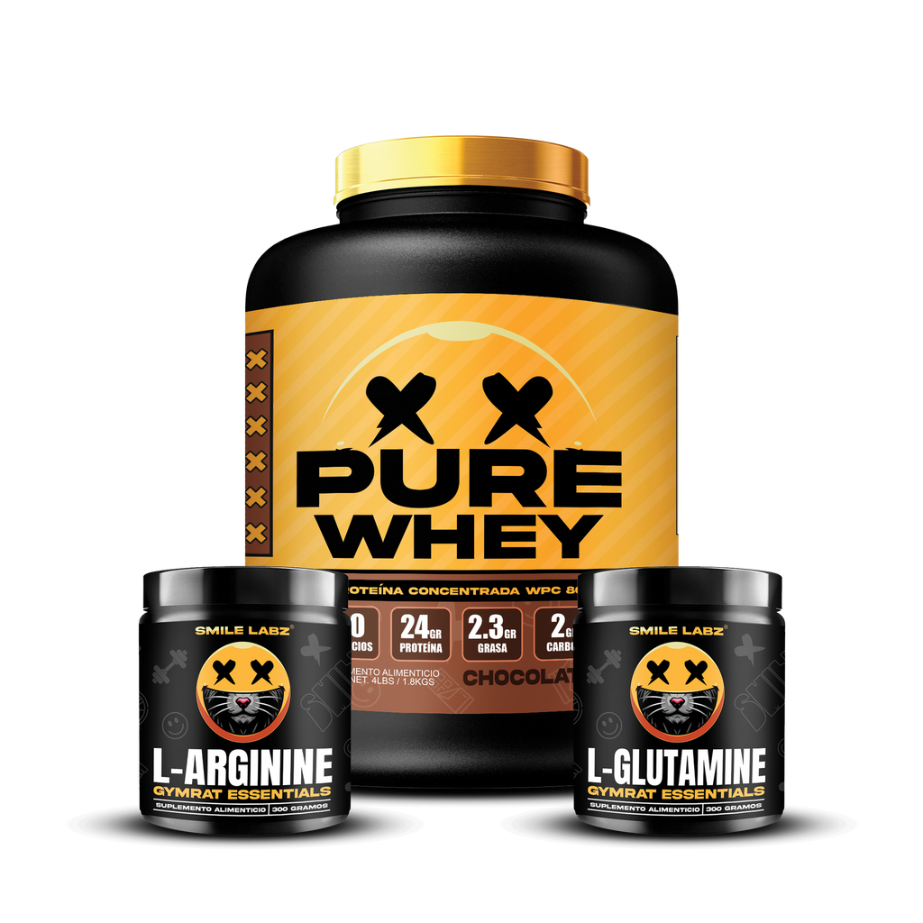 PURE WHEY 4lbs / L-GLUTAMINE / L-ARGININE