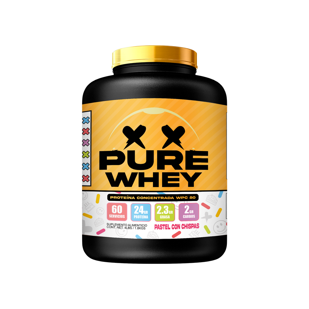 PURE WHEY 4lbs // Pastel con Chispas