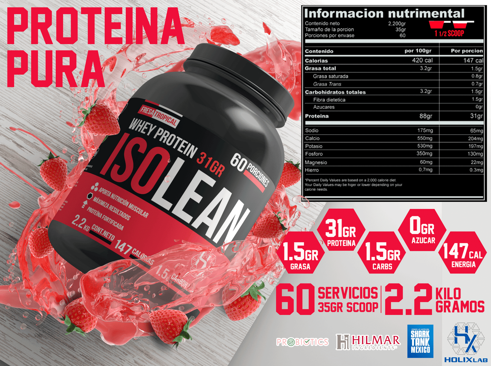 PROPACK: ISOLEAN 2.2KG + CREATINA 𝗖𝗿𝗲𝗮𝗽𝘂𝗿𝗲® + SHAKER + ENVIO GRATIS