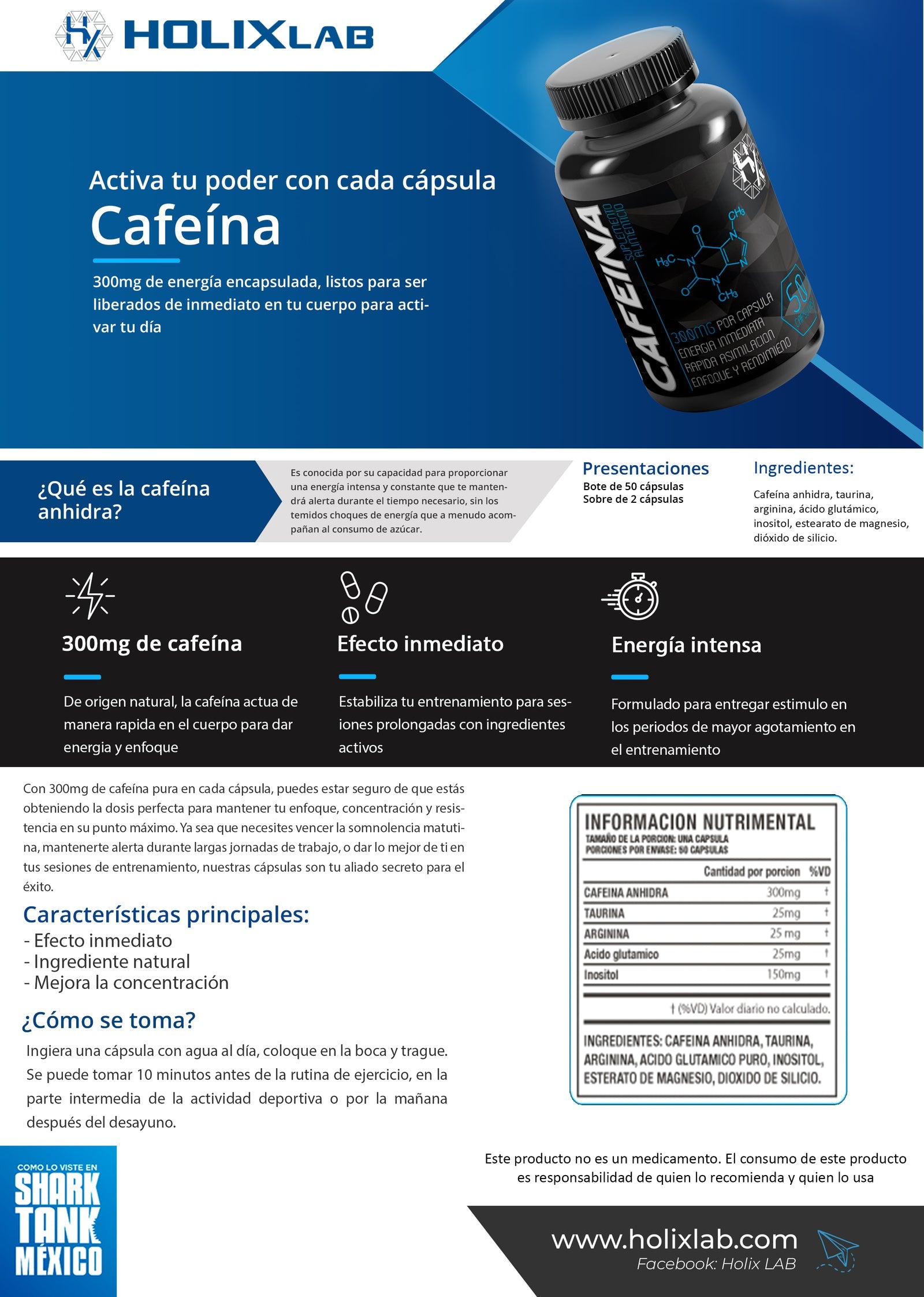CAFEINA - Un shot de energia