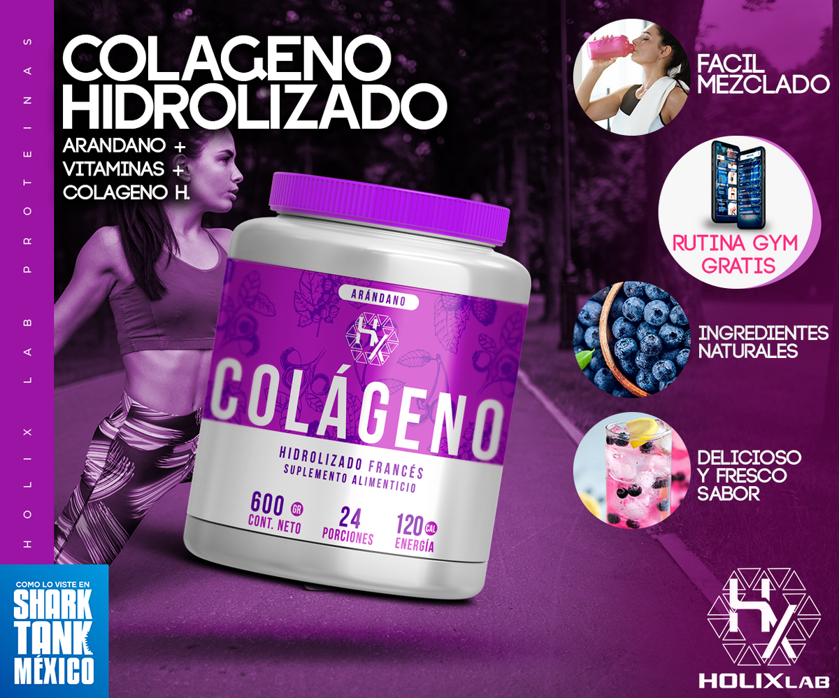 Colageno Hidrolizado frances - Sabor Arandano
