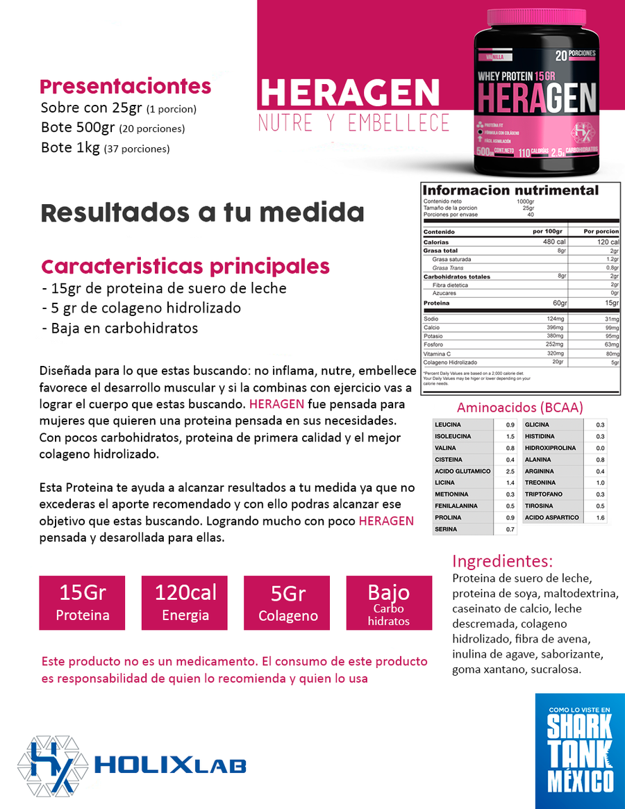 TONIFICA PACK: 2 Heragen + Colágeno 600gr + Shaker