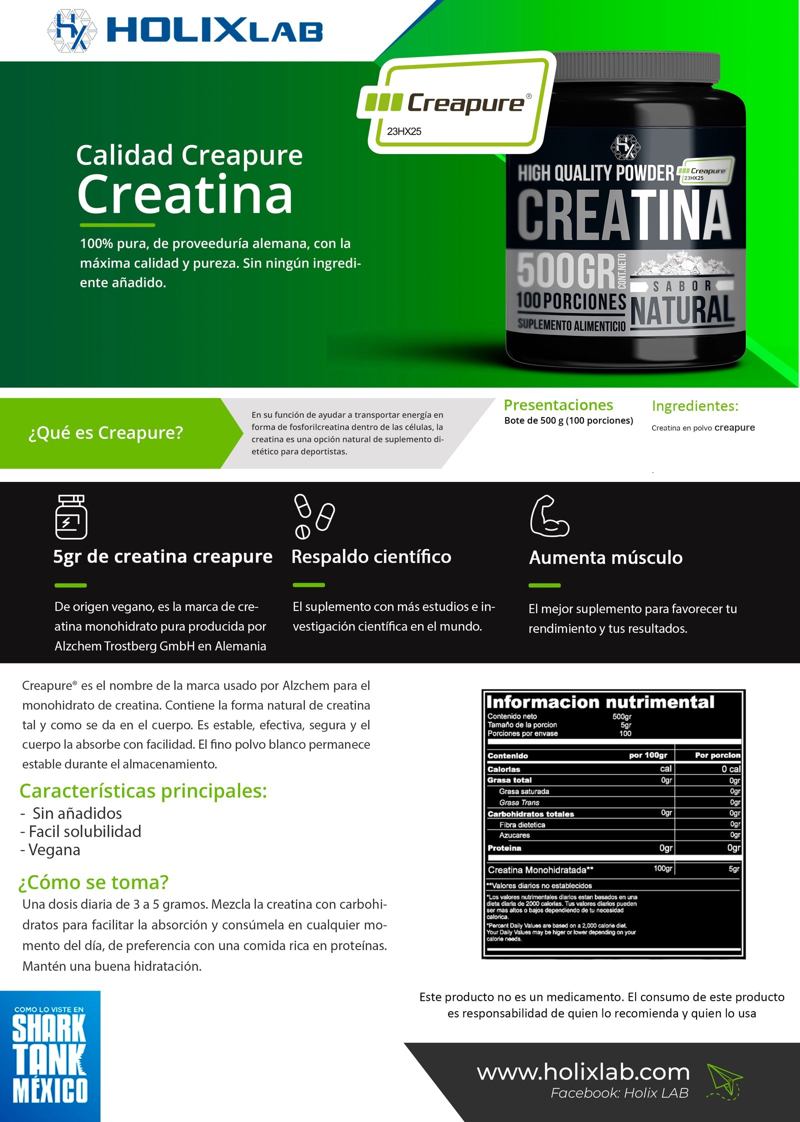 CREATINA PURA MONOHIDRATADA