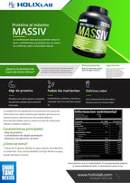 Massiv 3.5 kg - Sabor CHOCOBANANA: proteina + Carbohidratos
